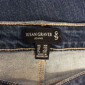 Susan Graver Jeans - Susan Graver Embroider Jeans Susan Graver Jeans - Susan Graver Embroider Jeans